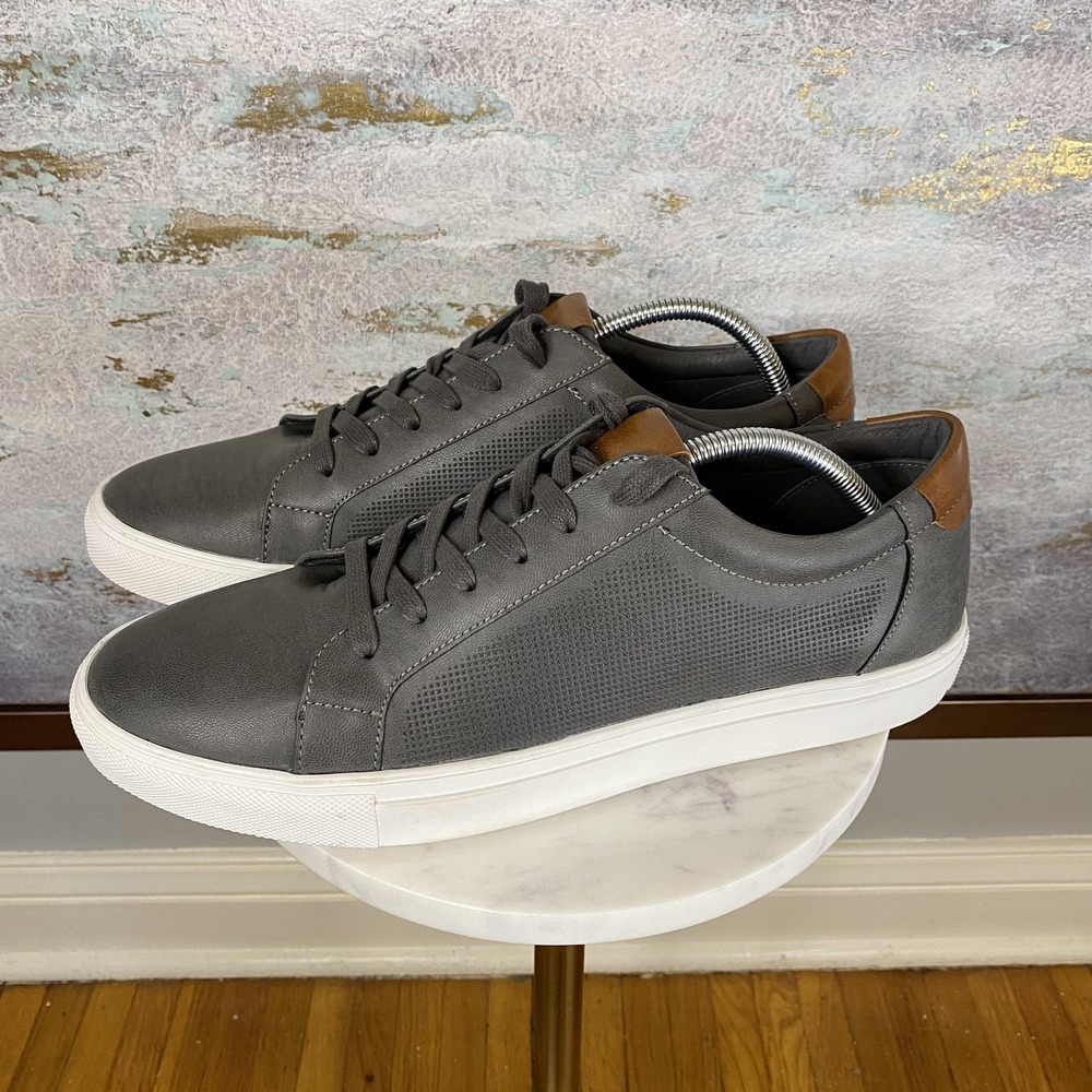 Wallin & Bros. Shoes Mens Size 11 Gray Nubuck Lace Up Casual Sneakers MRAARON